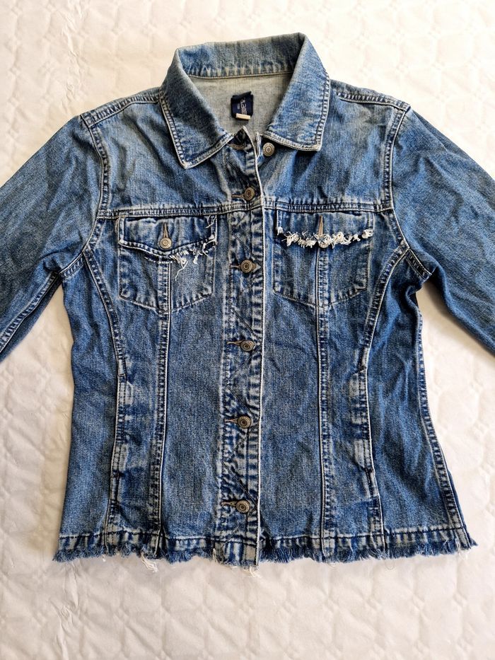 Veste en jean GAP Vintage Denim Jacket - Femme M - Style Y2K 90s - photo numéro 2