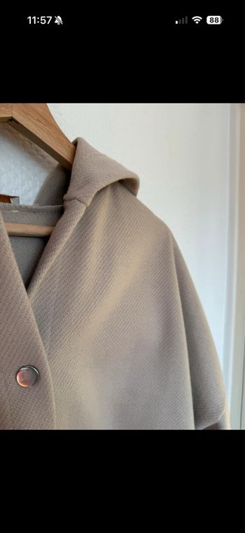 Veste à capuche beige