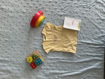 teeshirt manches courtes jaune clair inscription devant 9 mois kiabi