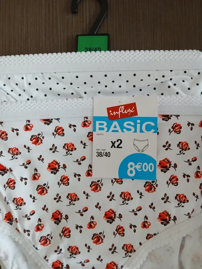 Lot de deux culottes coton influx 38/40 - photo numéro 2
