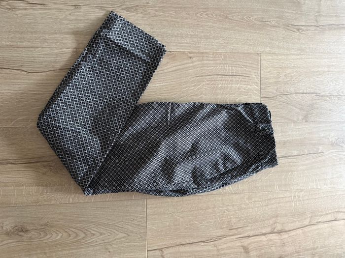 Pantalon léger type chino noir et blanc - Taille 38 - Bon état