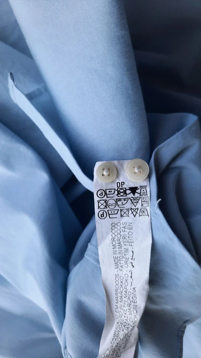 Chemise homme bleue claire, Zara Taille S - photo numéro 4