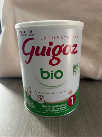 Lot de 2 boîtes Guigoz bio 1er âge