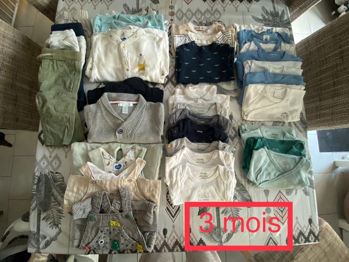 Lot vêtements bébé garçon 1/3/6mois - photo numéro 2