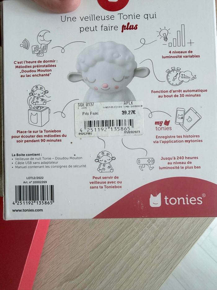 Tonies veilleuse mouton - photo numéro 7