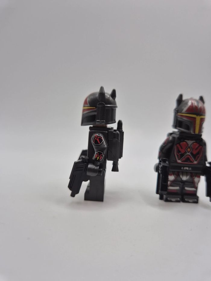 Figurines type lego 2 guerriers mandalorian star wars - photo numéro 3