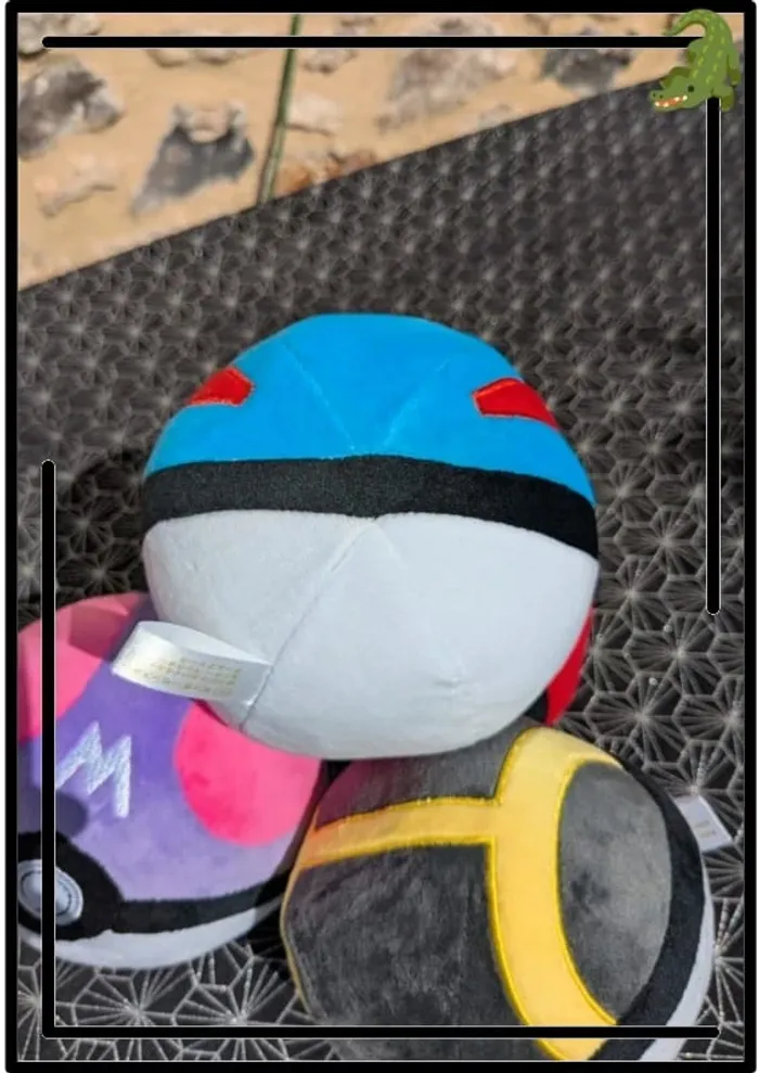 SuperBall en peluche bleu - photo numéro 4