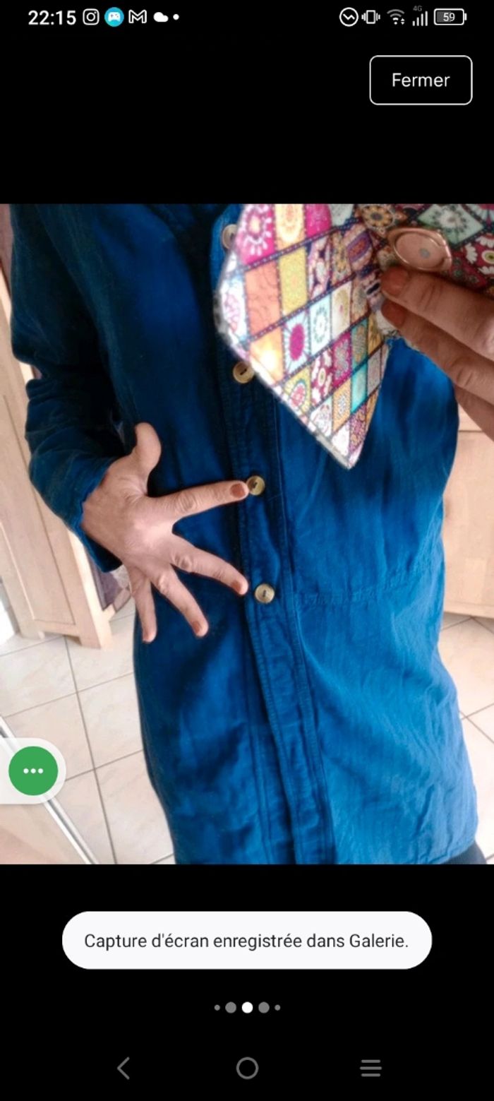 Liquette femme XL bleu marine c77 - photo numéro 7