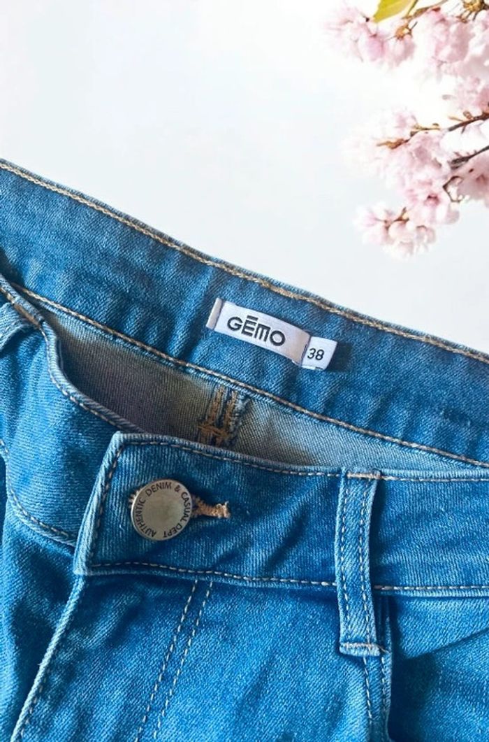 🎀Short en jeans bleu femme gemo taille M🎀 - photo numéro 3
