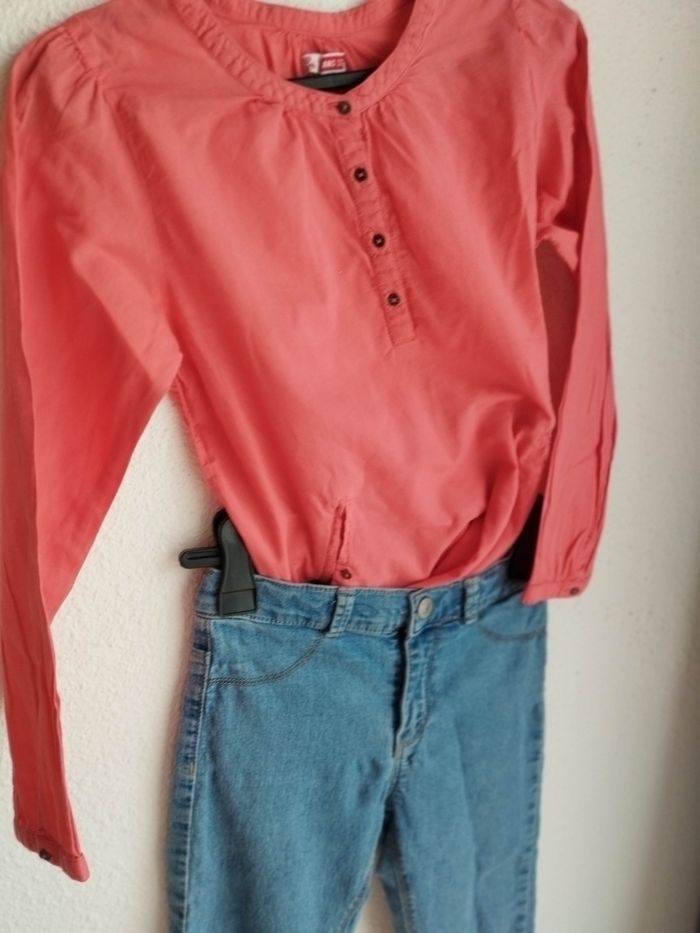 Ensemble blouses manches longues / jean slim - photo numéro 3