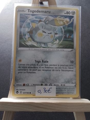 Carte Pokémon Togedemaru 127/195