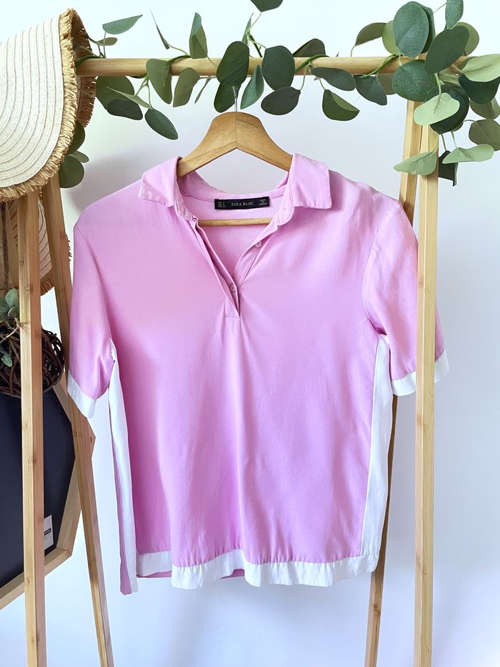 Blouse manches courtes Zara S/36