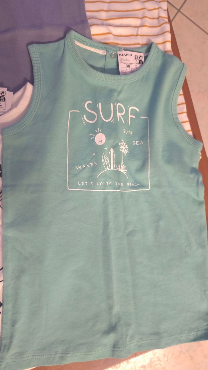 (Neufs non portés) 🤩😍💙 Lot débardeurs 3ans garçon 💙😍🤩 - photo numéro 6