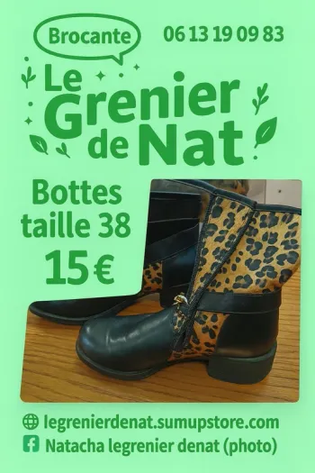 Bottes style léopard taille 38