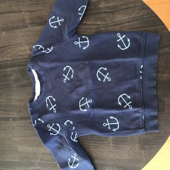 Sweat-shirt h&m bleu 5-6 ans