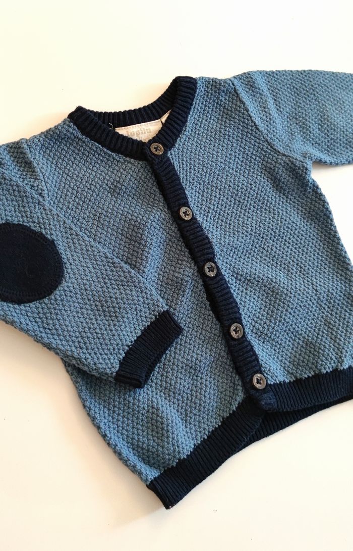 Gilet bleu anthracite