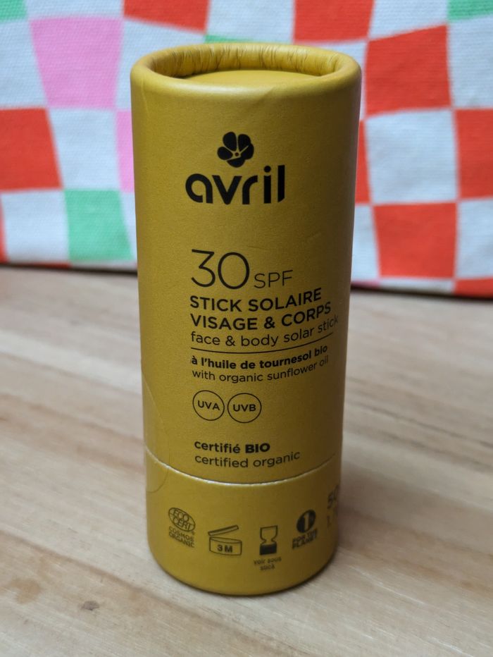 Avril stick solaire visage et corps SPF30 petit format 50g - photo numéro 4