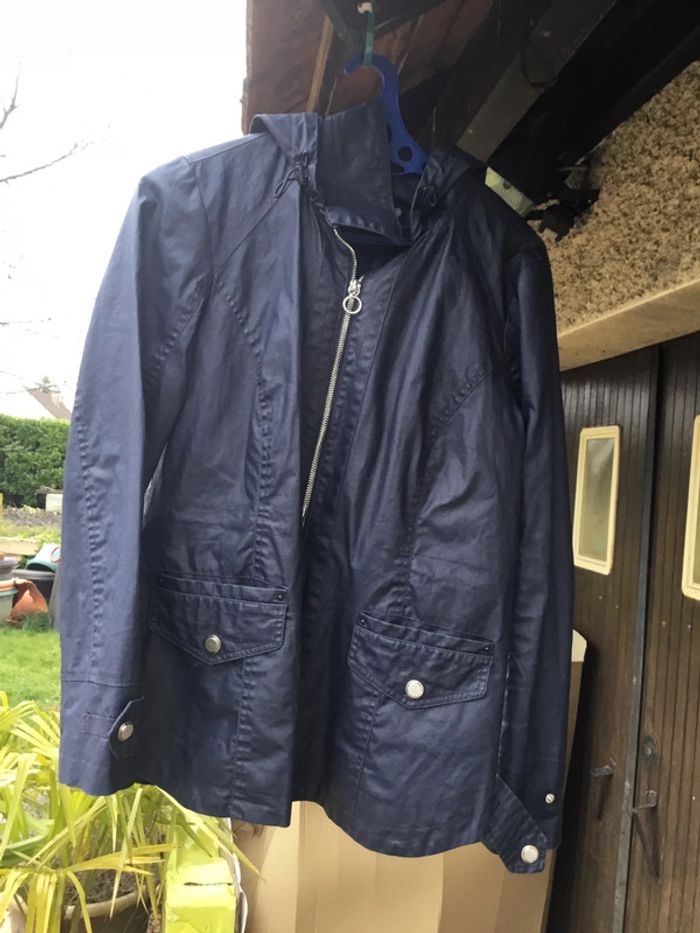 veste imperméable à capuche doublée Bréal