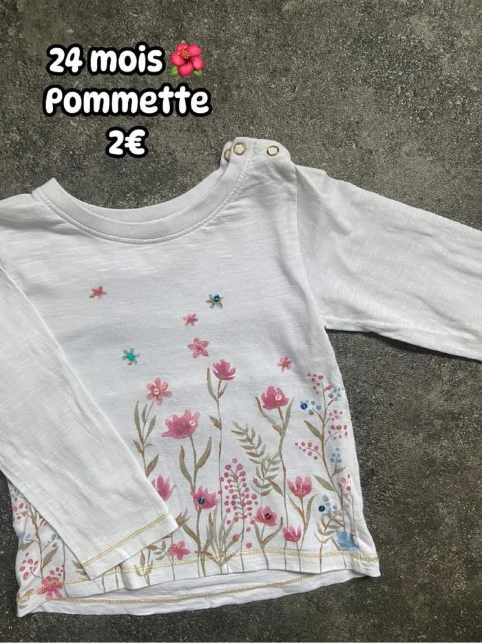 T-shirt 🌺 24 mois 🌺 Pommette