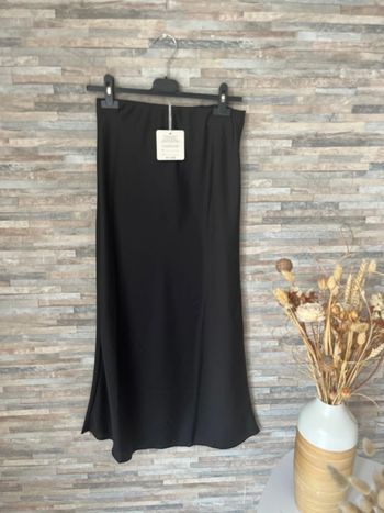 Jupe longue satinée