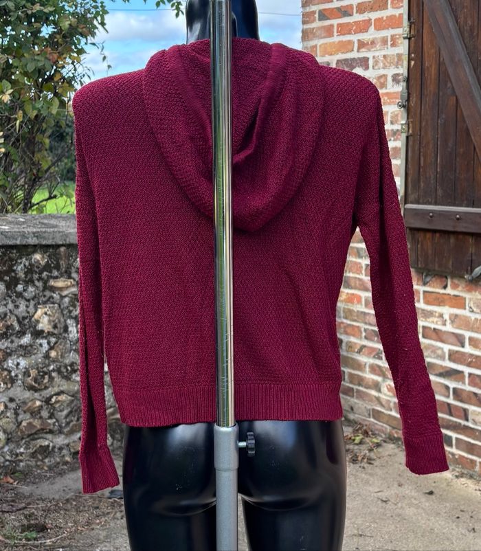 🌸 Pull bordeaux noir blanc Jennyfer 🌸 - photo numéro 2