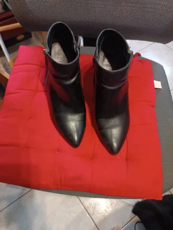 Bottines noires Gémo 40