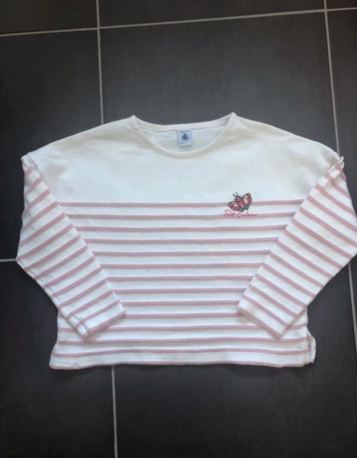 Marinière Petit Bateau 8 ans