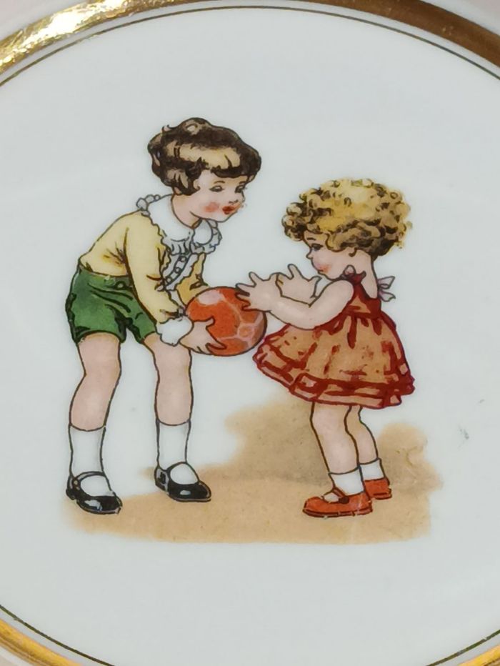 Assiette ancienne à anses - photo numéro 3