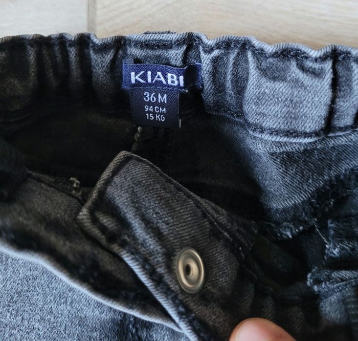 Ensemble t-shirt manches longues col Claudine et jeans taille 36 mois - photo numéro 7