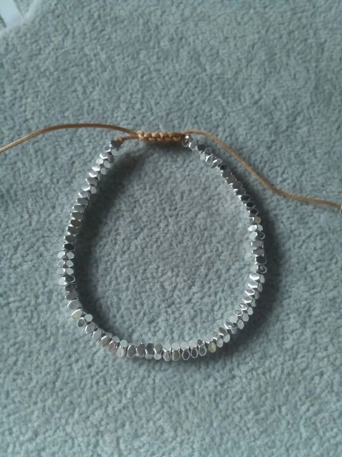 Bracelet coton et métal