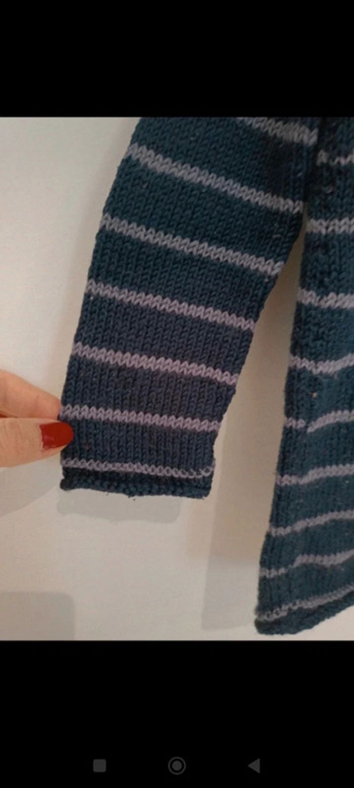 Pull 2 ans fait main - photo numéro 4