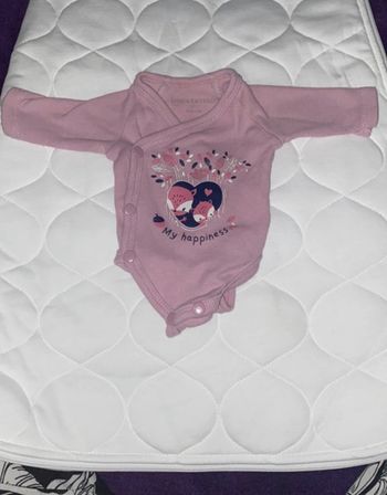 Body violet bébé fille