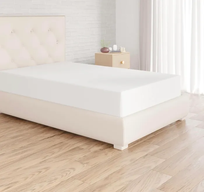 Drap-housse Alkmaar blanc 90×200×37 cm – 100 % coton Neuf