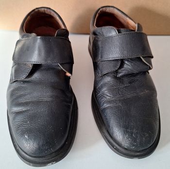 Chaussures homme noires à scratch