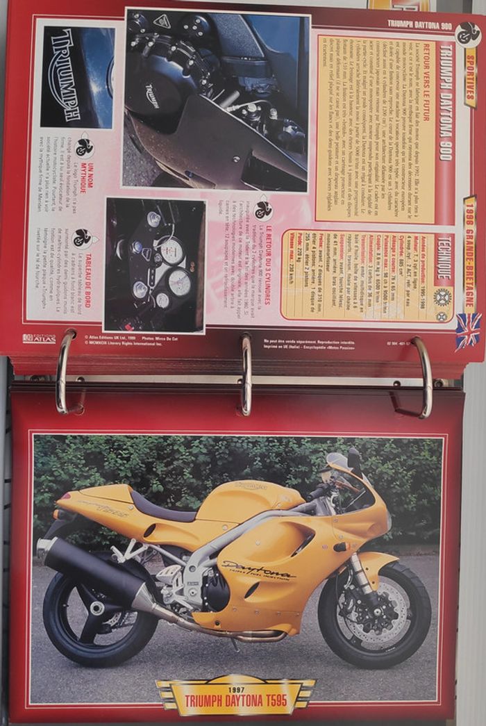 222 fiches Motos Sportives - Classeur Motos Passion - photo numéro 16