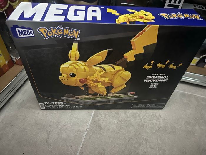 Figurine Pokémon en mouvement, méga construction Pikachu