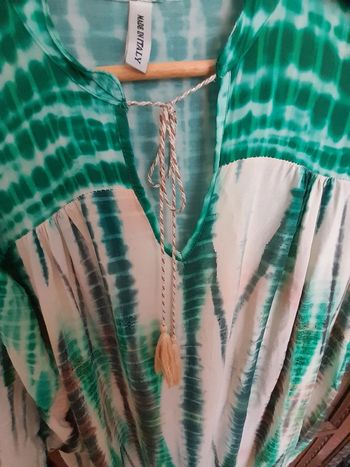 Robe longue plusieurs tons de vert