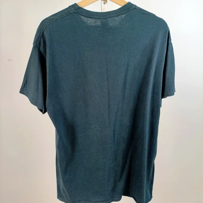 T-shirt Tank heavy metal bleu oversize Gildan heavy cotton L A1505 - photo numéro 5