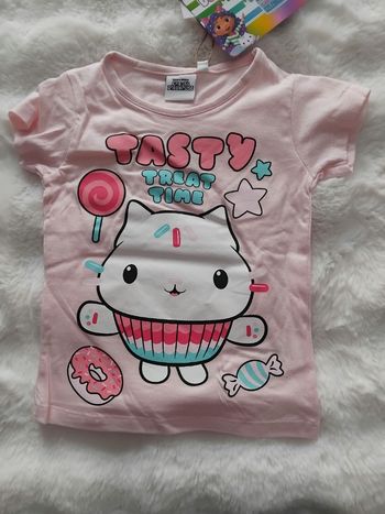 Tee-shirt fille Gabby’s Dollhouse neuf 3 ans