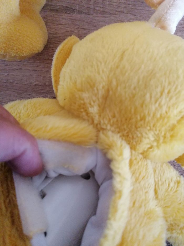 2 peluches teletubbies jaune laa laa - photo numéro 7