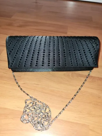 Pochette / sac noire strass chic neuf