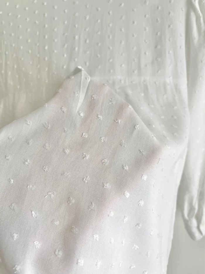 Magnifique blouse romantique avec col Claudine un peu carré, style cottagecore - photo numéro 8