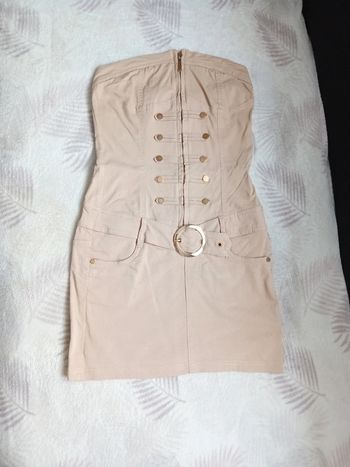 Robe Bustier Mini S/36 Beige
