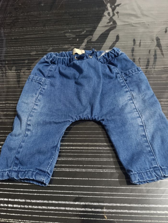 Ensemble chemise blanche et jean garçon 1 mois - photo numéro 3