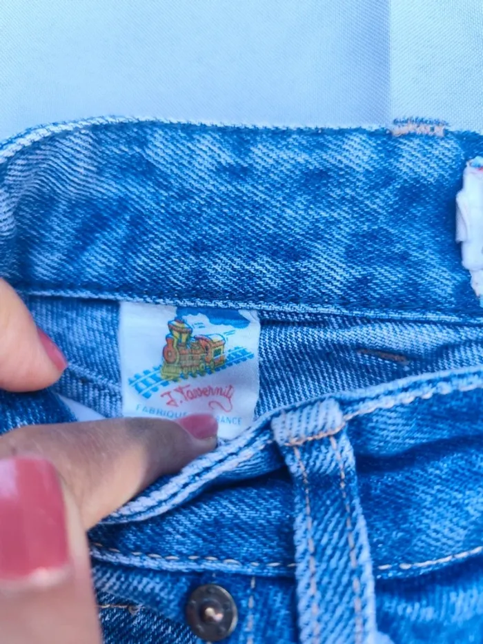 Jeans vintage J.taverniti bleu clair - photo numéro 7