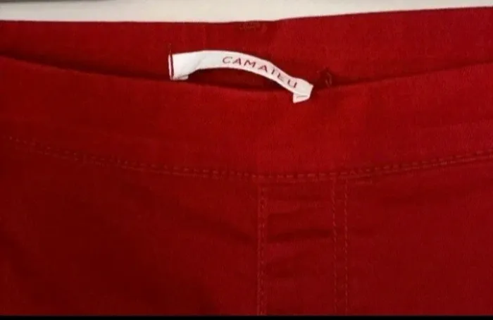 Pantalon bordeaux femme taille 38 camaïeu - photo numéro 2