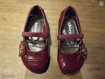 Ballerines fille rouge foncé, pointure 23