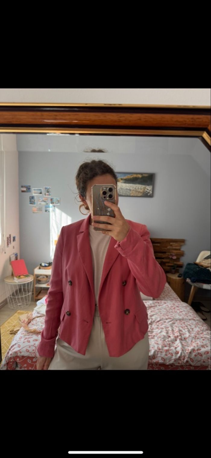 Blazer cour rose - photo numéro 2