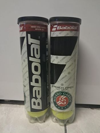 Lot de deux paquets de balles de tennis