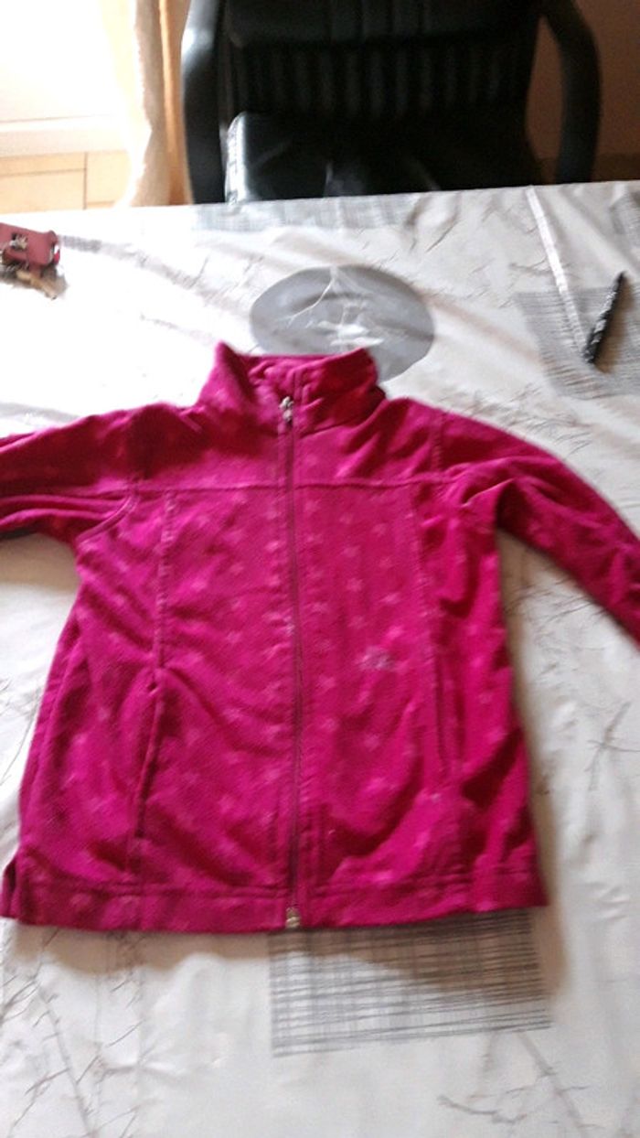 Veste violette rose 8 ans
